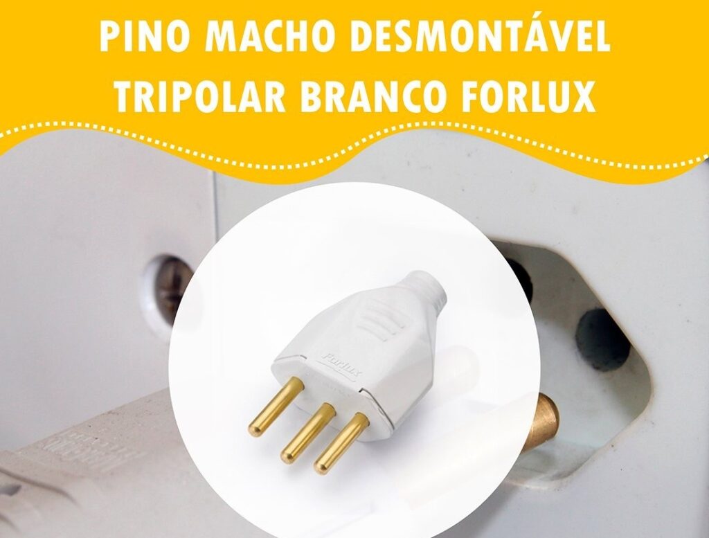 Plug Pino Tomada Femea Macho Tripolar Bipolar Desmontavel Forlux